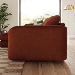 Luca Matte Soft Velvet Reversible Corner Chaise Sofa - thumbnail 2