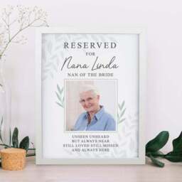 Personalised Reserved For Photo Poster Frame - thumbnail 2