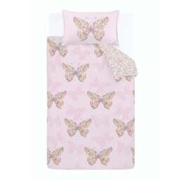 Catherine Lansfield Enchanted Butterfly Reversible Duvet Cover & Pillowcase Set - thumbnail 5
