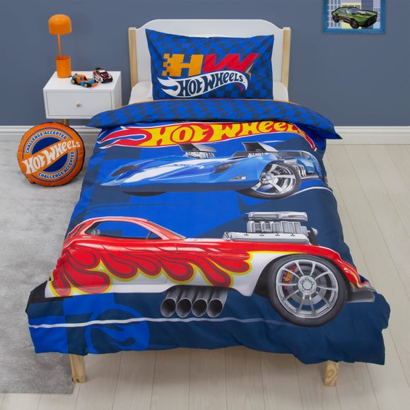 Hot Wheels Playful Microfibre Single Duvet Cover & Pillowcase Set - image 1