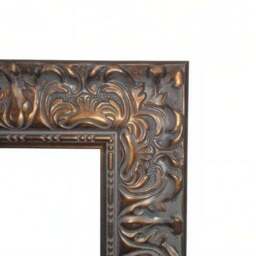 Yearn Carved Antique Bevelled Rectangle Wall Mirror - thumbnail 2