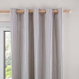 Linford Stripe Unlined Eyelet Curtains
