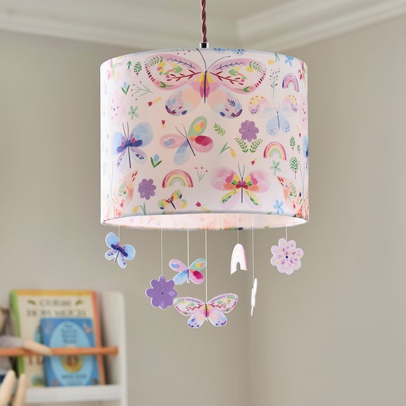 Rainbows & Butterflies Easy Fit Mobile Lamp Shade - image 1