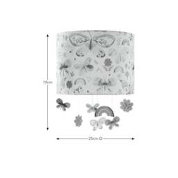 Rainbows & Butterflies Easy Fit Mobile Lamp Shade - thumbnail 4