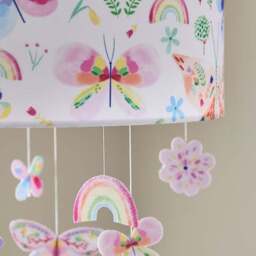 Rainbows & Butterflies Easy Fit Mobile Lamp Shade - thumbnail 3