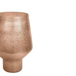 Opulent Tall Curved Metallic Glass Vase - thumbnail 3