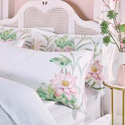 Holly Willoughby Lotus Garden 100% Cotton Oxford Pillowcase - thumbnail 2