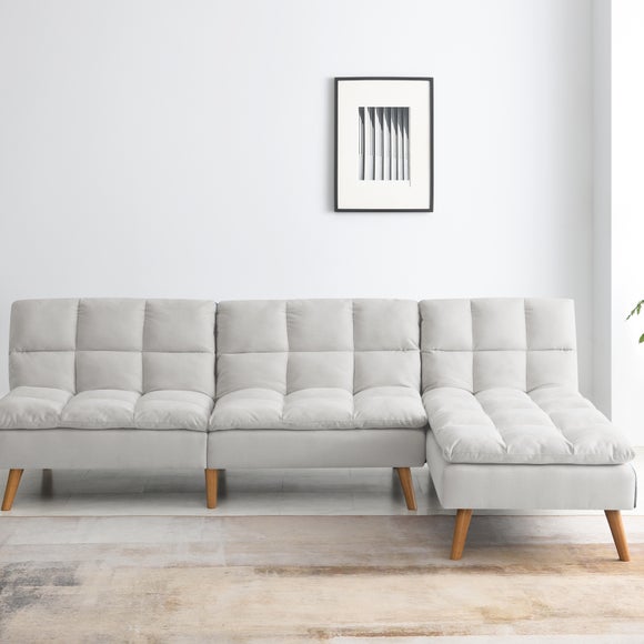 Cloud Fabric Corner Double Sofa Bed - image 1