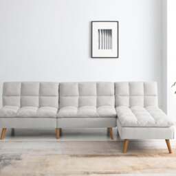 Cloud Fabric Corner Double Sofa Bed - thumbnail 1