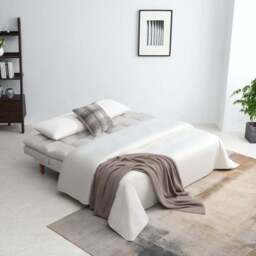 Cloud Fabric Corner Double Sofa Bed - thumbnail 2