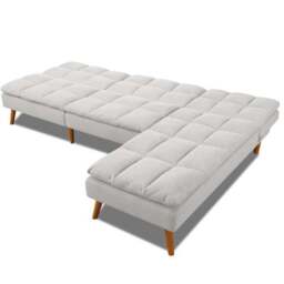 Cloud Fabric Corner Double Sofa Bed - thumbnail 6