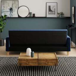 Harlow Velvet Storage Double Sofa Bed - thumbnail 4