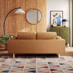 Newton Vintage Leather 2 Seater Sofa - thumbnail 3