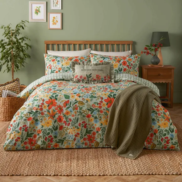 Meadow Haze Polycotton Duvet Cover & Pillowcase Set - image 1
