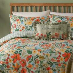 Meadow Haze Polycotton Duvet Cover & Pillowcase Set - thumbnail 3