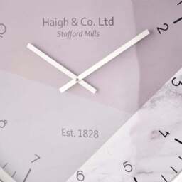 Geometric Marble Print Wall Clock - thumbnail 3