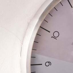Geometric Marble Print Wall Clock - thumbnail 4