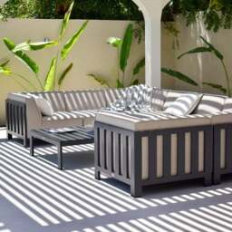 Maze Ibiza U Shape Garden Sofa Set with Square Table - thumbnail 4