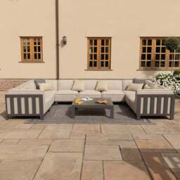 Maze Ibiza U Shape Garden Sofa Set with Square Table - thumbnail 2