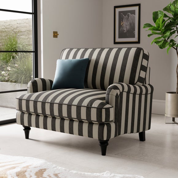 Beatrice II Woven Stripe Snuggle Chair - image 1
