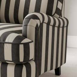 Beatrice II Woven Stripe Snuggle Chair - thumbnail 4