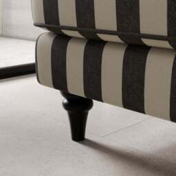 Beatrice II Woven Stripe Snuggle Chair - thumbnail 5