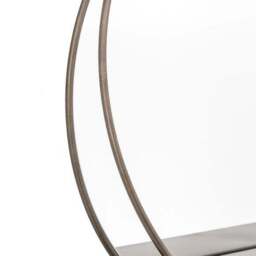 Cedar and Sage Weston Round Wall Mirror with Shelf - thumbnail 4