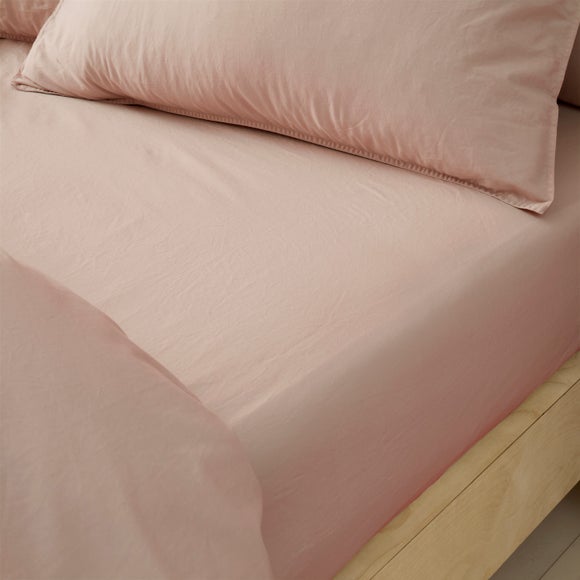 Soft Washed Cotton Fitted Sheet - image 1