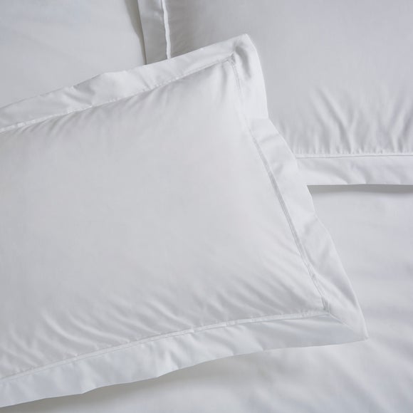 Dorma Crisp & Fresh 400 Thread Count Egyptian Cotton Percale Oxford Pillowcase - image 1