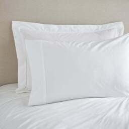Dorma Crisp & Fresh 400 Thread Count Egyptian Cotton Percale Oxford Pillowcase - thumbnail 3