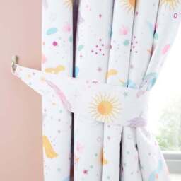 Celestial Unicorn Blackout Eyelet Curtains - thumbnail 4