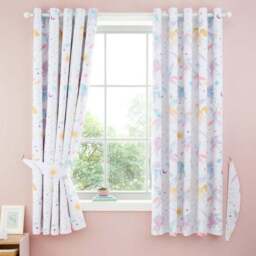 Celestial Unicorn Blackout Eyelet Curtains - thumbnail 2