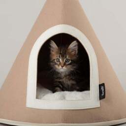Scruffs Stockholm Felt Cone Cat Bed - thumbnail 2