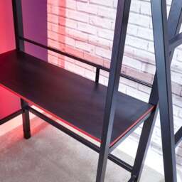 X Rocker Fortress Gaming High Sleeper Bunk Bed with Shelves & Desk - thumbnail 4