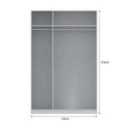 Sudbury Framed Triple Wardrobe - thumbnail 2