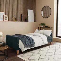 Harlow Velvet Storage Double Sofa Bed - thumbnail 2