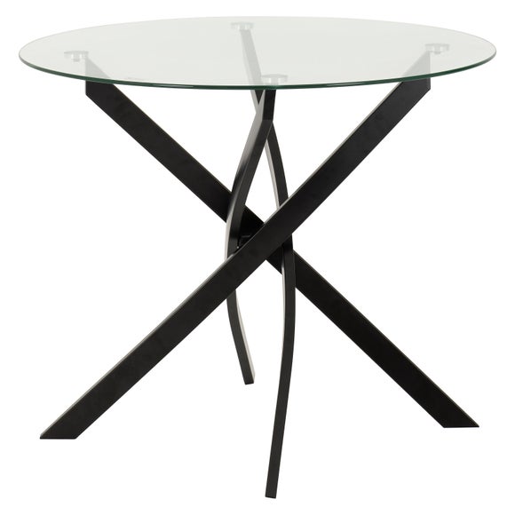 Sheldon Round Glass Top Dining Table - image 1