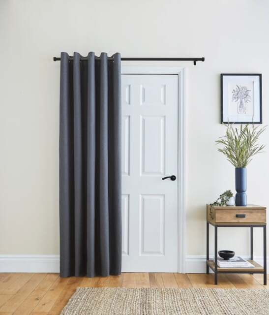 Berlin Blackout Eyelet Door Curtain - image 1