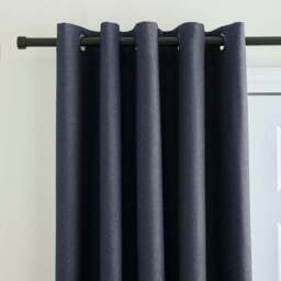 Berlin Blackout Eyelet Door Curtain - thumbnail 2