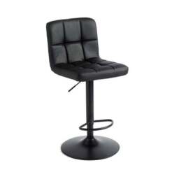 Jasmine Adjustable Height Swivel Bar Stool, Faux Leather - thumbnail 5