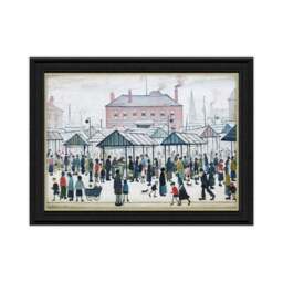 Artko Market Scene Northern Town by L.S Lowry Framed Print - thumbnail 3