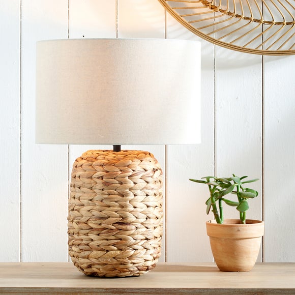 Zadi Plaited Tall Water Hyacinth Table Lamp - image 1