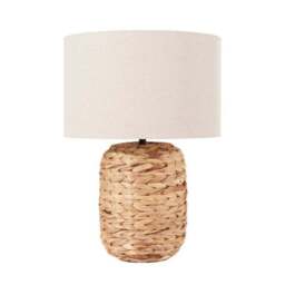 Zadi Plaited Tall Water Hyacinth Table Lamp - thumbnail 4
