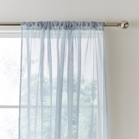 Ticking Stripe Slot Top Voile - image 1