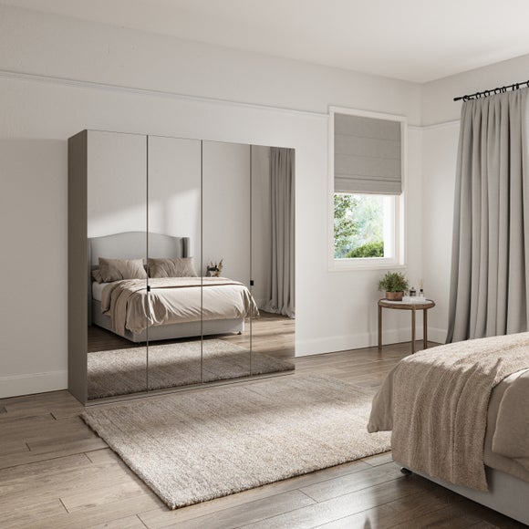 Wiemann Kahla 4 Door Mirrored Wardrobe - image 1