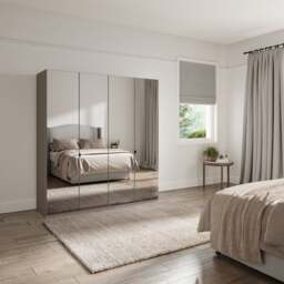Wiemann Kahla 4 Door Mirrored Wardrobe - thumbnail 1