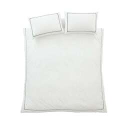 Bianca Contrast Trim 100% Cotton Duvet Cover & Pillowcase Set - thumbnail 6