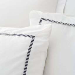 Bianca Contrast Trim 100% Cotton Duvet Cover & Pillowcase Set - thumbnail 4