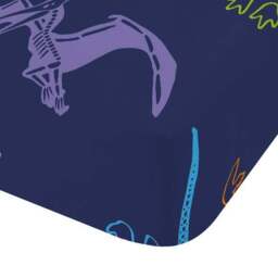 Catherine Lansfield Prehistoric Dinosaurs Polycotton Fitted Sheet - thumbnail 2