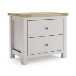 Olney Wide 2 Drawer Bedside Table - thumbnail 6